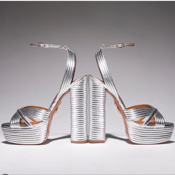 Aquazzura Sundance 140 Platform heeled sandals - Picture 3 of 16